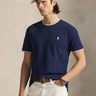 RALPH LAUREN-T-shirt in Jersey Mesh Classic Fit Blu-TRYME Shop