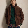 RALPH LAUREN-Giacca Sportiva in Velluto a Coste Marrone-TRYME Shop