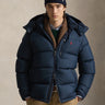 RALPH LAUREN-Giacca in Ripstop Idrorepellente Opaco con Cappuccio Navy Blu-TRYME Shop