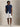 Camicia in Lino Maniche Corte Blu