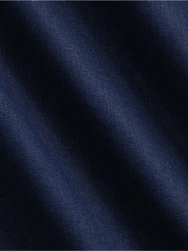 Leinenhemd mit kurzen Ärmeln, blau