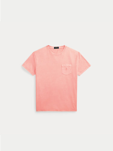 T-shirt con Taschino Custom Slim Fit Rosa