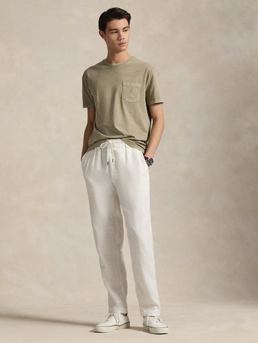 T-shirt con Taschino Custom Slim Fit Oliva