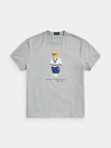 T-Shirt mit Polo Bear Druck Grau
