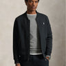 RALPH LAUREN-Bomber in Felpa Doppia Nero-TRYME Shop