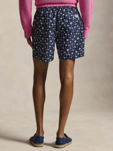 Maillot de bain Traveler à motif palmiers bleu