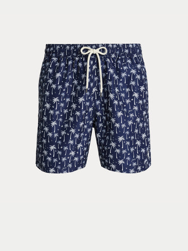 Maillot de bain Traveler à motif palmiers bleu