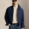 RALPH LAUREN-Giacca Sportiva in Twill con Imbottitura Blu-TRYME Shop