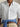Camicia in Lino Custom Fit a Righe Bianco/Celeste