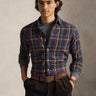RALPH LAUREN-Camicia in Flanella di Cotone a Quadri Multicolor-TRYME Shop