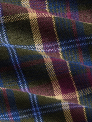 Multicolor Plaid Cotton Flannel Shirt
