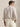 Camicia in Lino Custom Fit a Righe Beige/Bianco