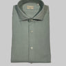 XACUS-Camicia Washed Shirt in Twill Verde-TRYME Shop