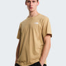 THE NORTH FACE-T-shirt Girocollo con Logo Posteriore Beige-TRYME Shop