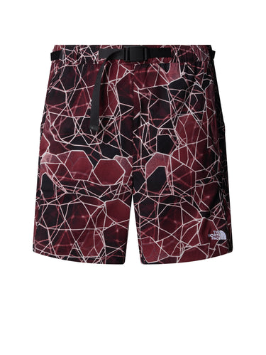 THE NORTH FACE-Pantaloncini con Stampa Grafica Rosa-TRYME Shop