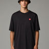 THE NORTH FACE-T-shirt Oversize con Stampa Nero-TRYME Shop