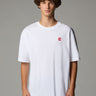 THE NORTH FACE-T-shirt Oversize con Stampa Bianco-TRYME Shop