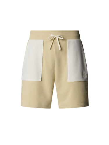 THE NORTH FACE-Shorts in Felpa con Tasche a Contrasto Ghiaia-TRYME Shop