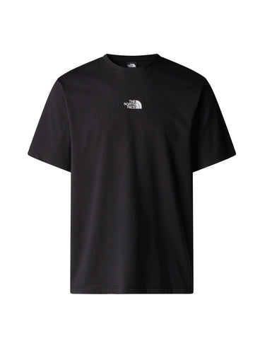 T-shirt con Stampa Posteriore Nero