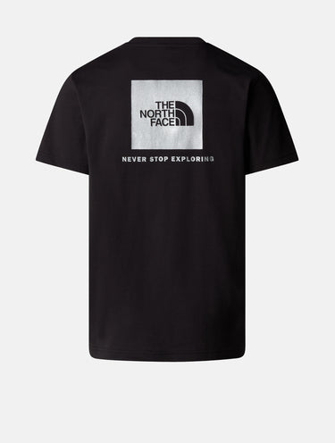 T-Shirt Regular mit reflektierendem Print Schwarz