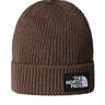 THE NORTH FACE-Berretto in Maglia con Logo Frontale Marrone-TRYME Shop