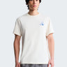 THE NORTH FACE-T-shirt con Stampa a Pigmenti Bianco-TRYME Shop