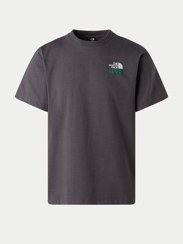 Short Sleeve T-shirt with Asphalt Graphic Print