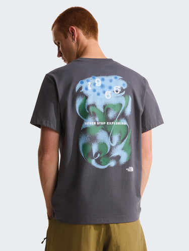 Short Sleeve T-shirt with Asphalt Graphic Print