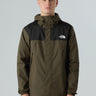 THE NORTH FACE-Giacca Antora Impermeabile con Cappuccio Verde-TRYME Shop