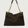 ORCIANI-Borsa in Nabuck Martellato Venus Midi Testa di Moro-TRYME Shop