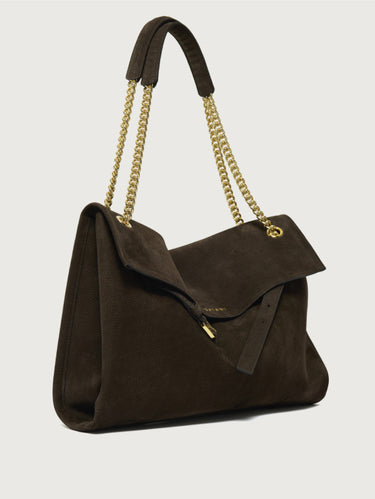 Borsa in Nabuck Martellato Venus Midi Testa di Moro