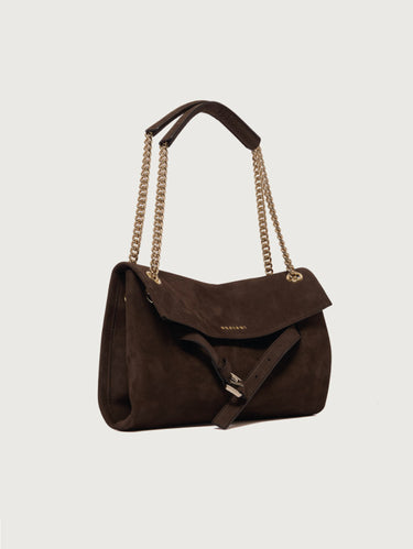 Borsa Venus Small in Pelle Nabuk Testa di Moro