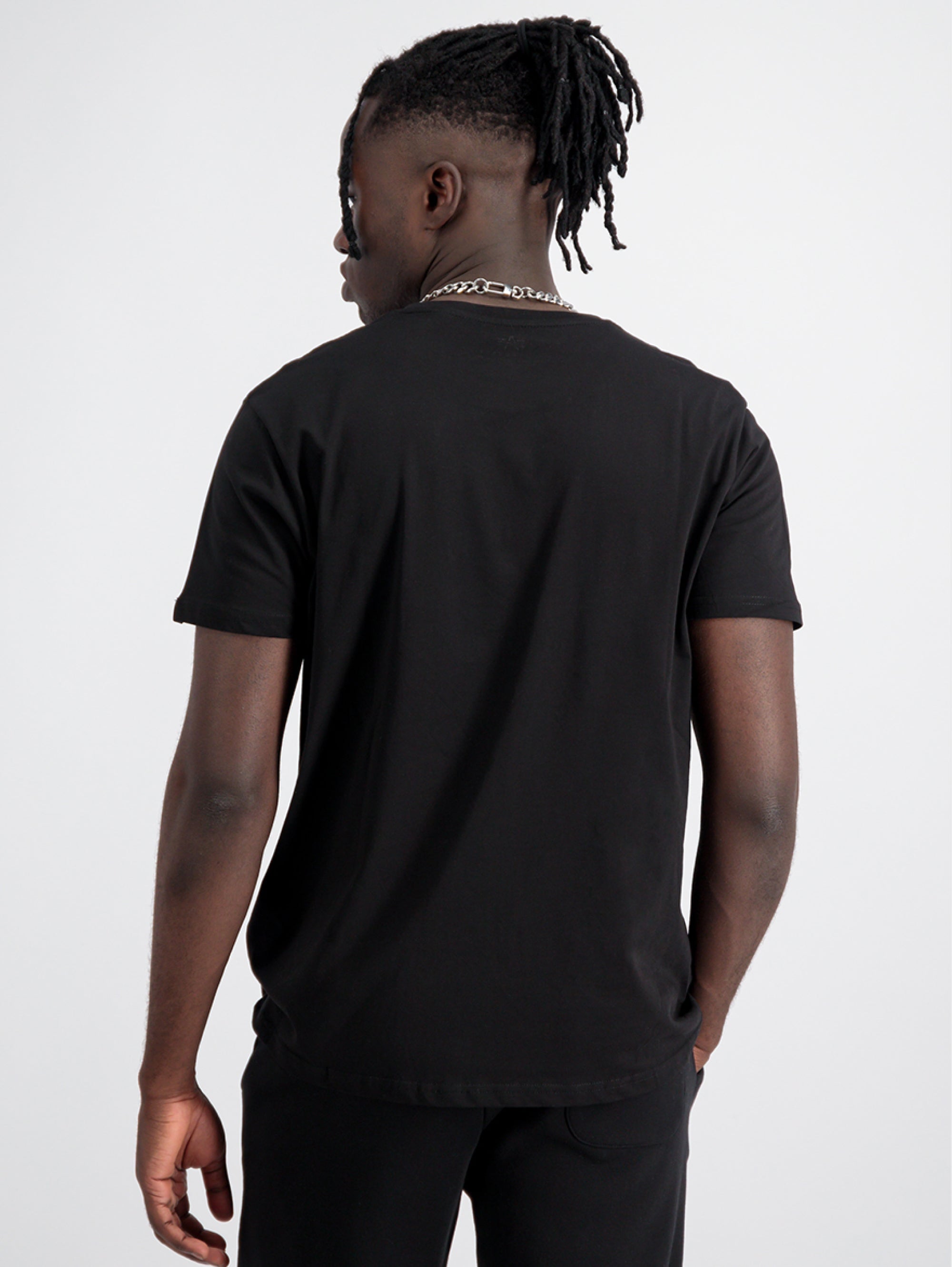 T-shirt with Logo on the Chest Black