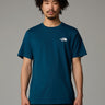 THE NORTH FACE-T-shirt Regular Fit con Logo Petrolio-TRYME Shop