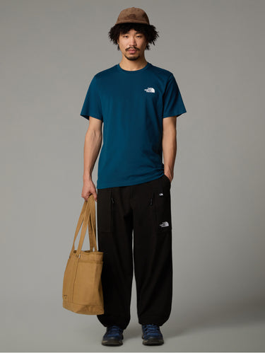T-shirt Regular Fit con Logo Petrolio