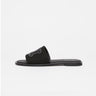 MAX MARA MM-Sandalo Flat con Logo Monogram Nero-TRYME Shop