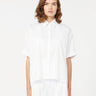 MAX MARA MM-Camicia Oversize Maniche Corte Bianco Ottico-TRYME Shop