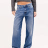 ICON DENIM-Denim Bea Wide Leg Vita Bassa Blu-TRYME Shop