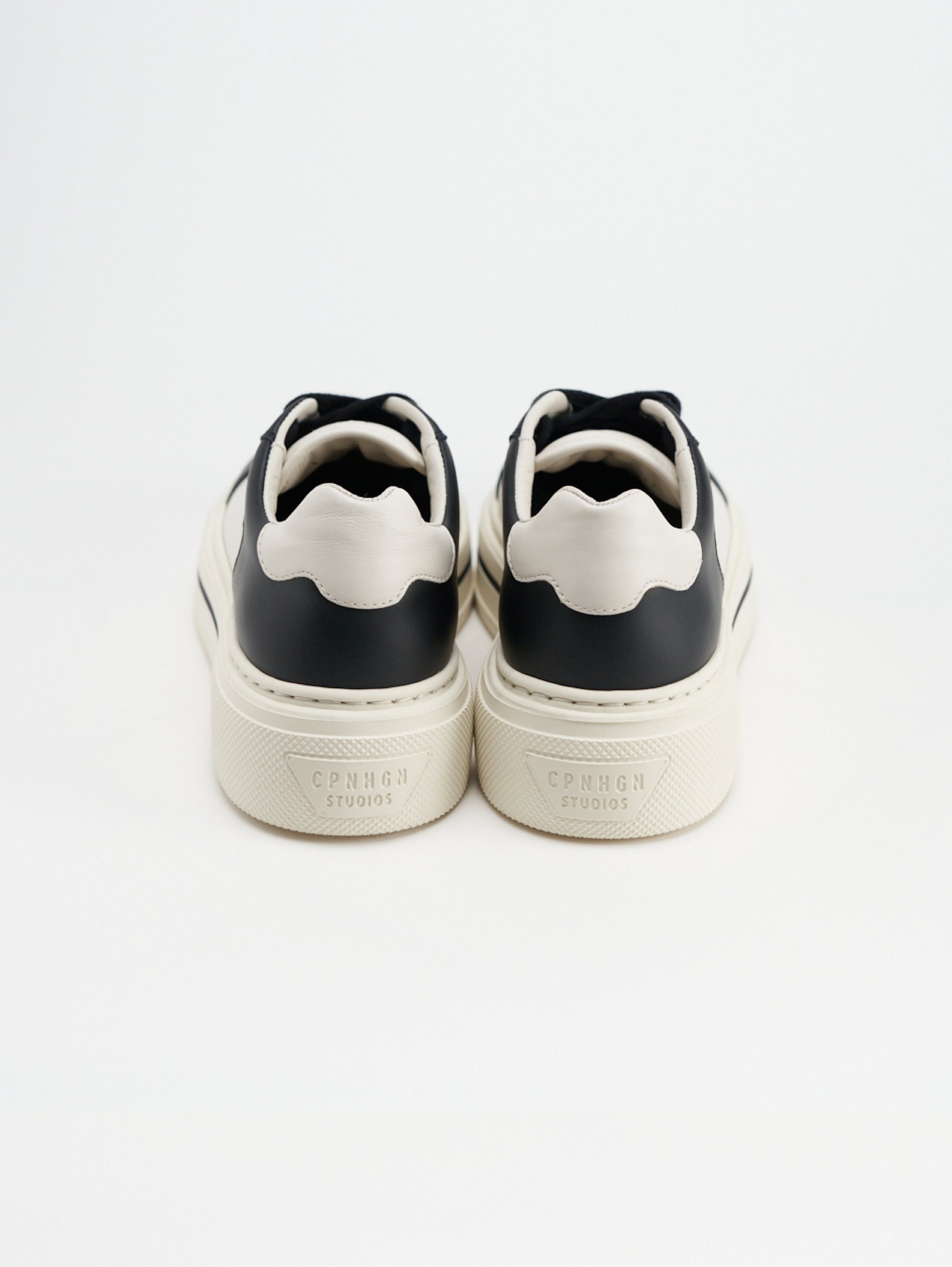 Cream/Black Suede and Leather Low Sneakers