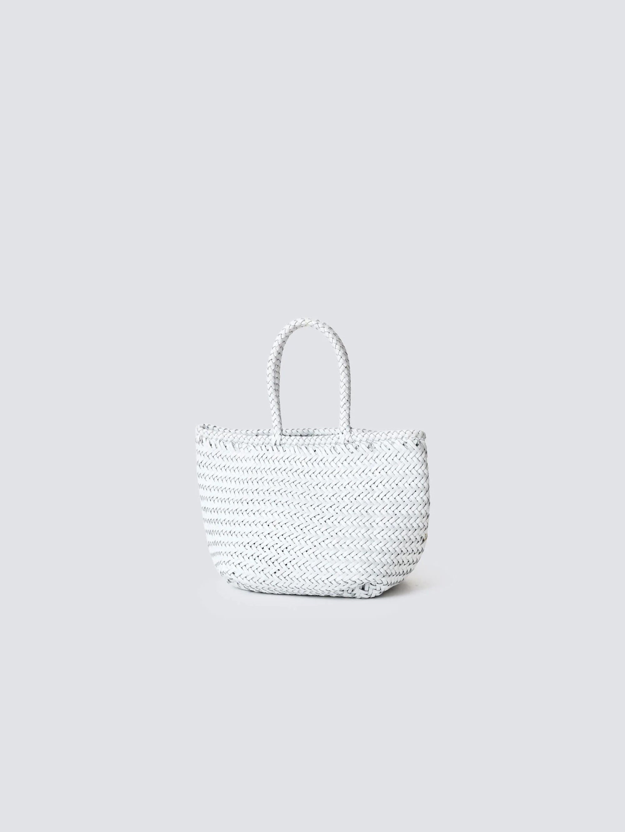 トートバッグ Dragon Diffusion GRACE BASKET SMALL - Woven leather bag Dragon Diffusion Grace Basket - Small in Natural - Bliss