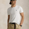 RALPH LAUREN-T-shirt Girocollo Custom Slim Fit Bianco-TRYME Shop