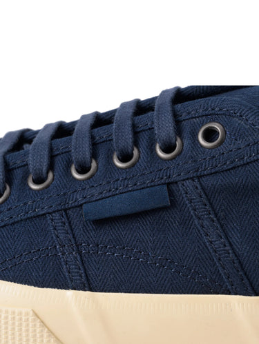 Sneakers Basse Artifact in Herringbone Blu