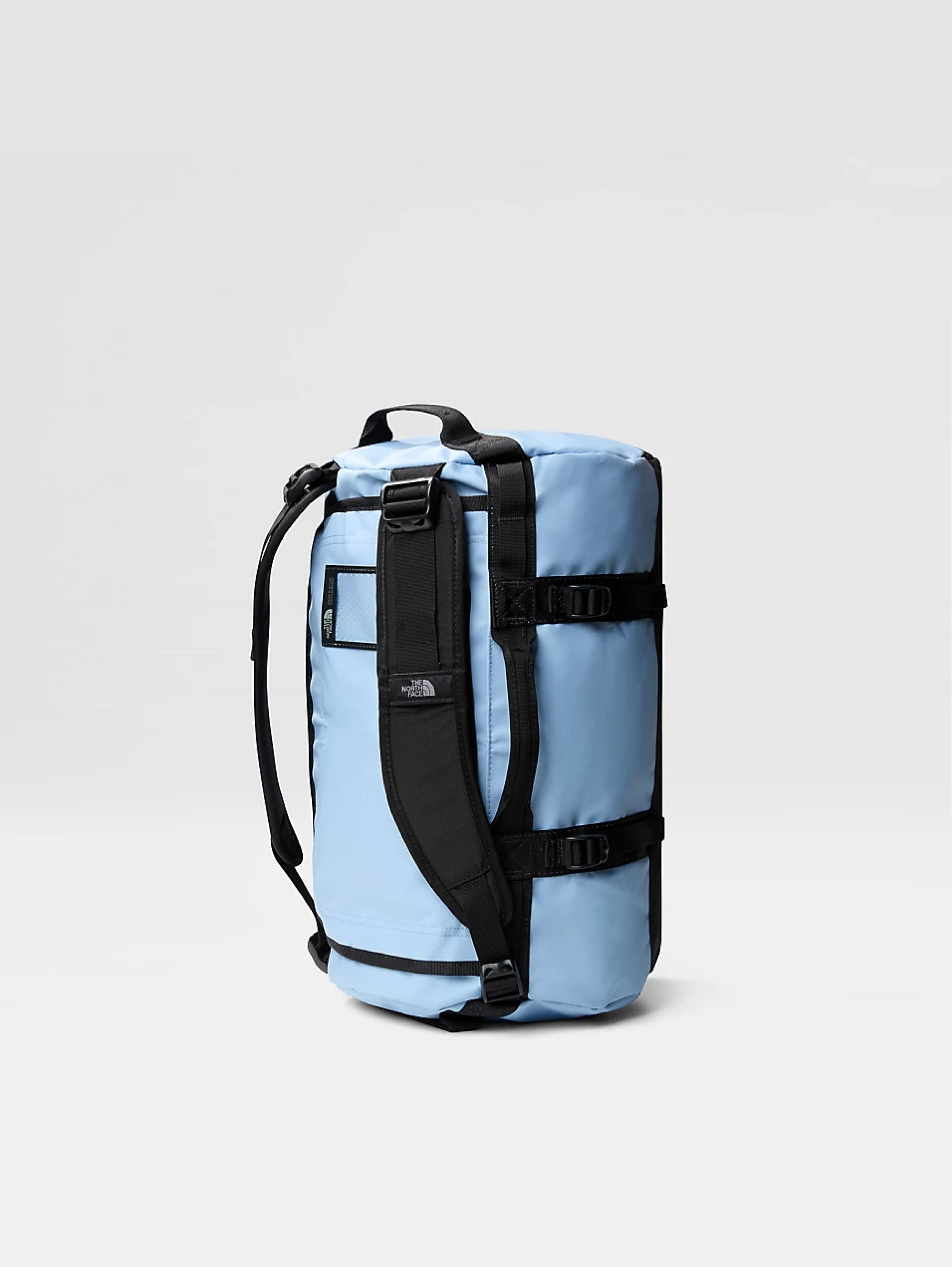 XS Steel Blue Laminated Nylon Duffel Bag