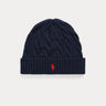 RALPH LAUREN-Berretto con Lavorazione a Trecce Blu-TRYME Shop