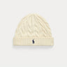 RALPH LAUREN-Berretto con Lavorazione a Trecce Crema-TRYME Shop