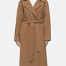 CLOSED-Cappotto con Cintura in Tessuto Double Cammello-TRYME Shop