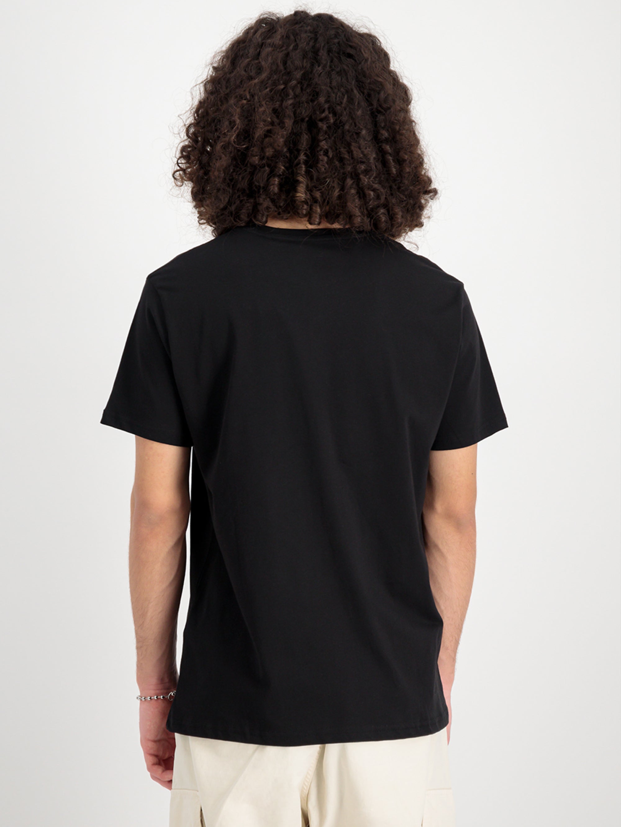 T-Shirt mit schwarzem Camouflage-Print