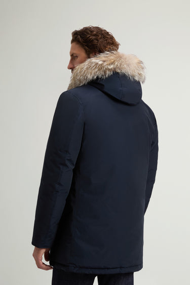Parka-Jacke aus blauem Ramar