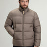 WOOLRICH-Piumino Corto in Microfibra Cloud Beige Falcon-TRYME Shop