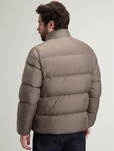 Kurze Daunenjacke aus Cloud-Mikrofaser, Beige Falcon